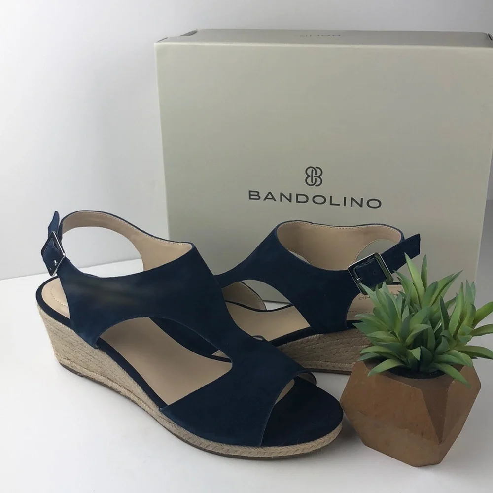 NEW Bandolino Natasha Espadrille Wedges 9.5 - Picture 8 of 9
